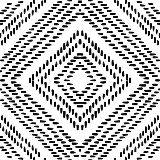RoomMates Santorini Black &#x26; White Peel &#x26; Stick Floor Tile